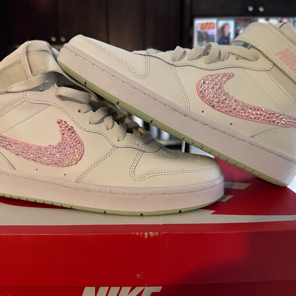 Nike Court Borough Mid 2: ***UPDATED***** added crystals!!
